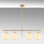 Opviq Roe - 10780 Lámpara de araña Oro brillante con altura ajustable